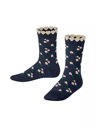 FALKE | Mädchen Socken DITSY FLOWERS space blue | 